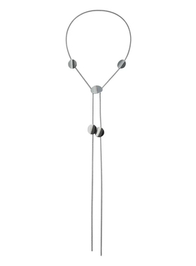 欧美风金属感简约长款项链