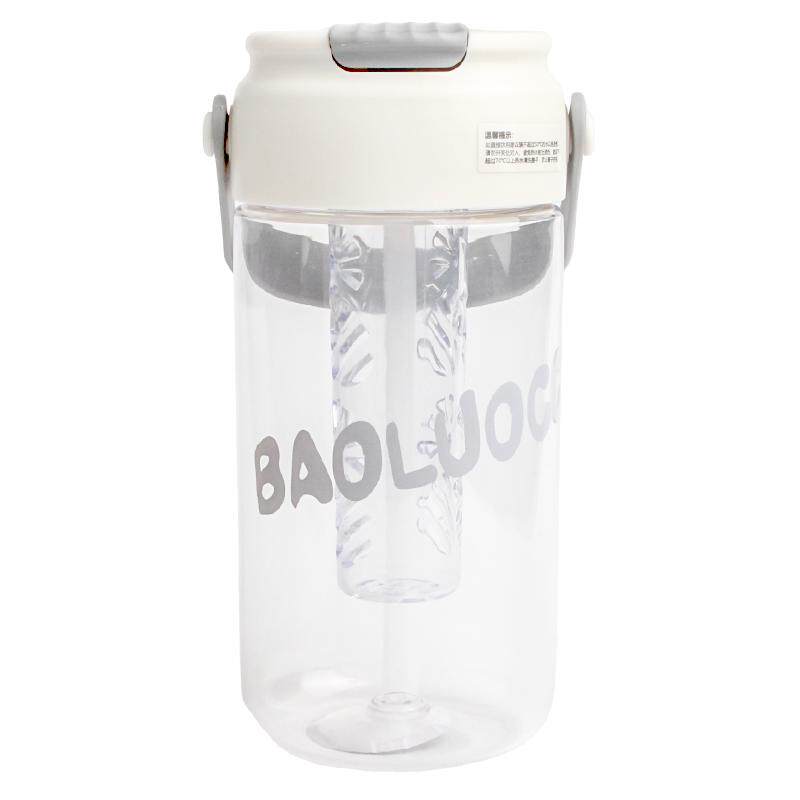 简约水杯女生高颜值茶水分离泡茶吸管杯2025新款成人塑料杯子便携