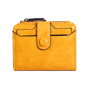 ClousKrause钱包女短款小宗设计高级感大容量多卡位二合一小钱夹