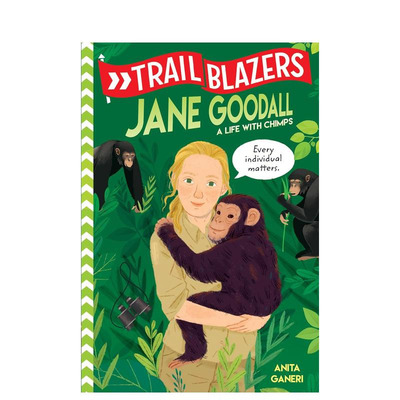【现货】开拓者:珍·古道尔 Trailblazers: Jane Goodall 英文儿童插画故事绘本 进口童书