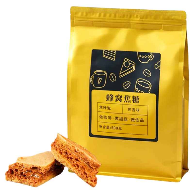焦咔滋蜂窝糖大袋500g优惠装