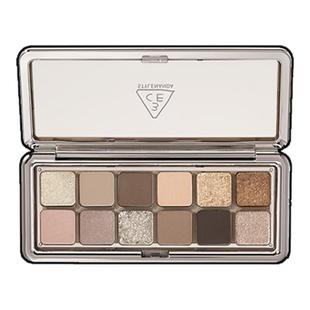 新品3ce眼影水泥盘12色Raw Neutrals珠光冷棕大地色肿眼泡清冷感