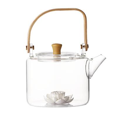 纯手工提梁茶器加厚玻璃烧水壶