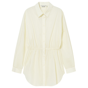 COVERINS浅黄色防晒衬衫式外套女宽松休闲风2026春新款CC36130020