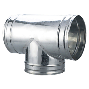 排烟管Y型T形三通浴霸油烟机管一分二接头白铁皮风管正三通接口