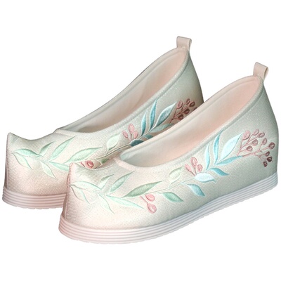 2021清欢汉服鞋子女唐5cm翘头履