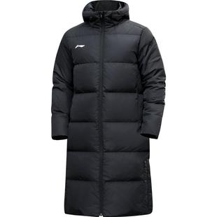 李宁国旗羽绒服长款男2026新款冬季正品鸭绒羽毛球保暖加厚女外套