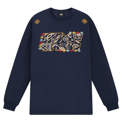 404MOB重工刺绣270g春季长袖T恤