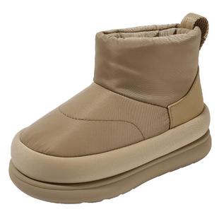 百丽童鞋儿童雪地靴2025冬季新款男童防泼水大棉靴加绒加厚短靴子