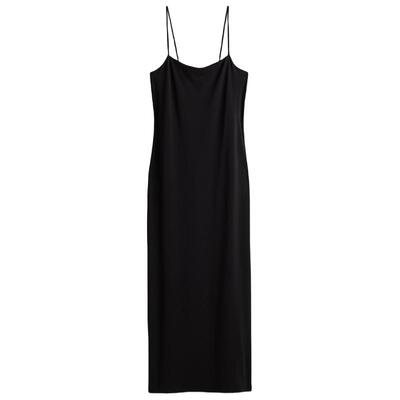 HM女装背心吊带连衣裙春季波嬉风修身露肩度假风裙1275449