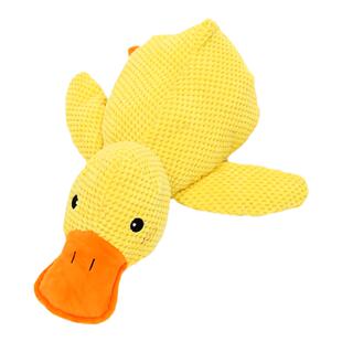 狗狗玩具耐咬大型犬自嗨解闷毛绒发声柯基大狗宠物消耗体力小黄鸭