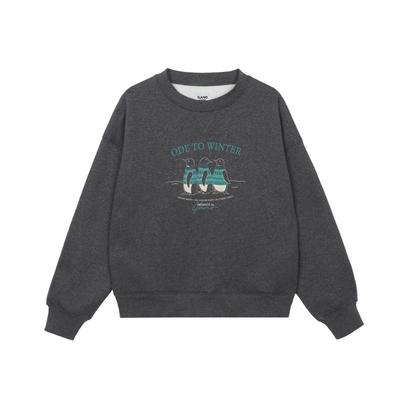 穿毛衣的企鹅卫衣复古厚卫衣