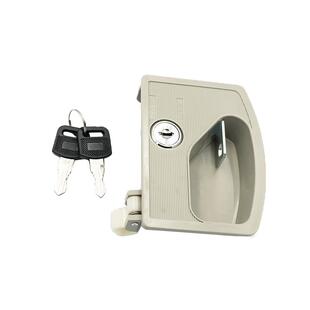 文件柜门拉手配件铁皮更衣柜门拉手锁档案资料柜带锁扣手塑料把手