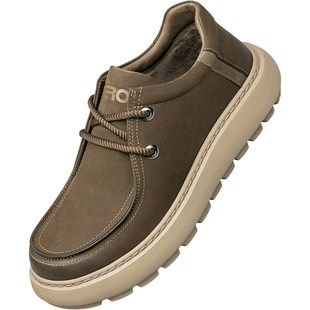 ZRO零度加绒男鞋2025冬季新款男士真皮棉鞋轻便舒适保暖休闲皮鞋