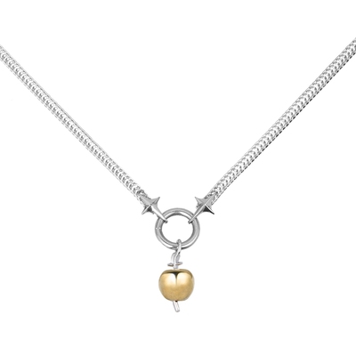 BLACKHEAD情侣芒星苹果吊坠项链