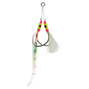 pike慢摇铁板钩diy手工海钓加强双钩高碳钢马鲛夜光鲅鱼鱼钩