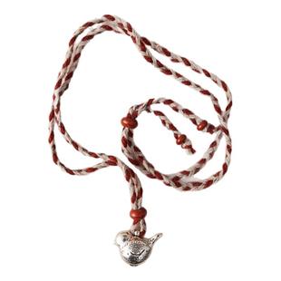 Picnique满足鸟编织红石长项链