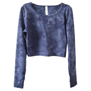 代购Lululemon Wunder Train Cropped LS瑜伽运动短款长袖T恤