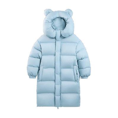 ebaer防风90白鸭绒中长款羽绒