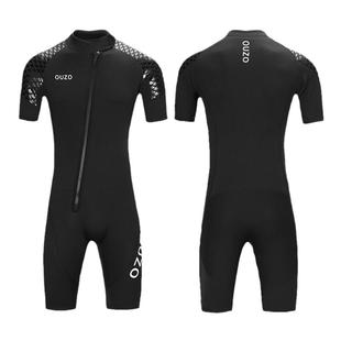 1.5/3MM潜水服短袖短裤加厚保暖游泳衣女浮潜冲浪服连体防寒衣男