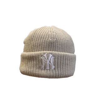 韩国MLB帽子冬季保暖时尚百搭NY洋基队弹力毛线帽冷帽女针织帽25