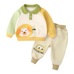 男童春秋套装宝宝初秋卫衣儿童秋季衣服婴儿秋装女童新款洋气时髦