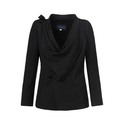 黑色右肩带上衣LS12003A靓诺