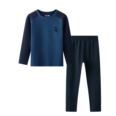 胖男童大码加厚德绒保暖内衣套装