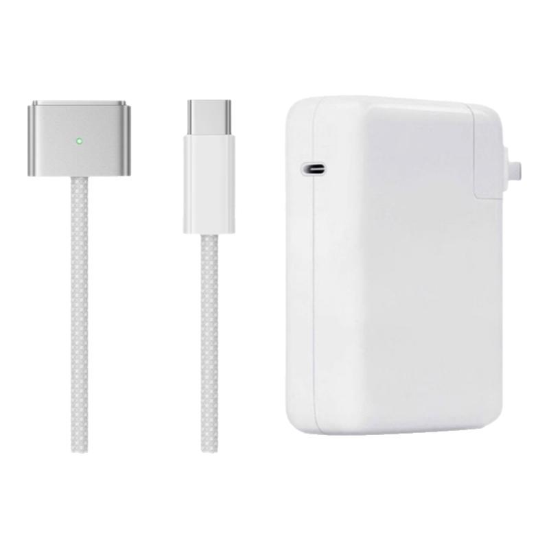 适用苹果笔记本电脑磁吸magsafe3充电器A2681A2442A2485A2779140W