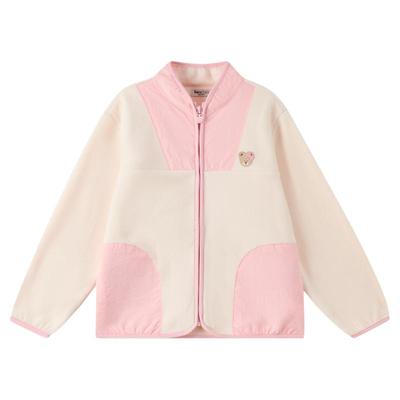 【抗静电】PawinPaw卡通小熊童装25年秋冬新款男女童摇粒绒外套