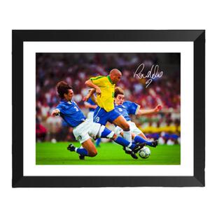 罗纳尔多 巴乔巴蒂小贝纪念相框照片墙 足球世界巨星球迷礼品摆件