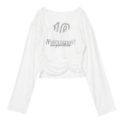 原创设计收腰显瘦T恤长袖