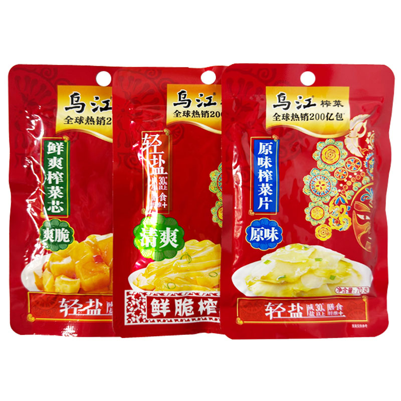乌江轻盐清爽鲜脆榨菜丝70g