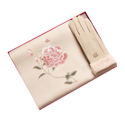 羊毛围巾女冬季礼盒送妈妈长辈婆婆奶奶女款保暖实用女士生日礼物