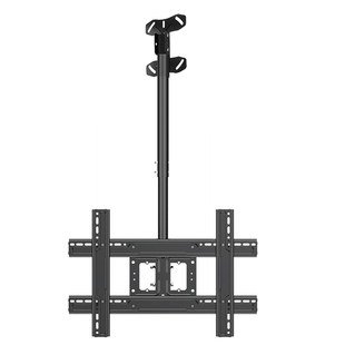 电视吊架天花板吊顶支架伸缩旋转仰俯调节奶茶店悬空双屏三屏壁挂