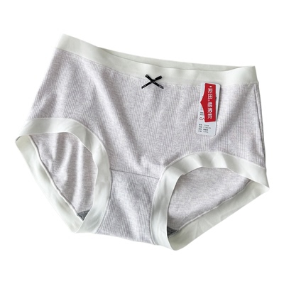 彩田莫代尔棉女士内裤25年秋冬款中腰10A抗菌柔软少女无痕三角裤