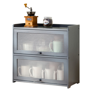 防尘杯架桌面分层马克杯咖啡茶杯玻璃水杯亚克力杯子收纳盒置物架