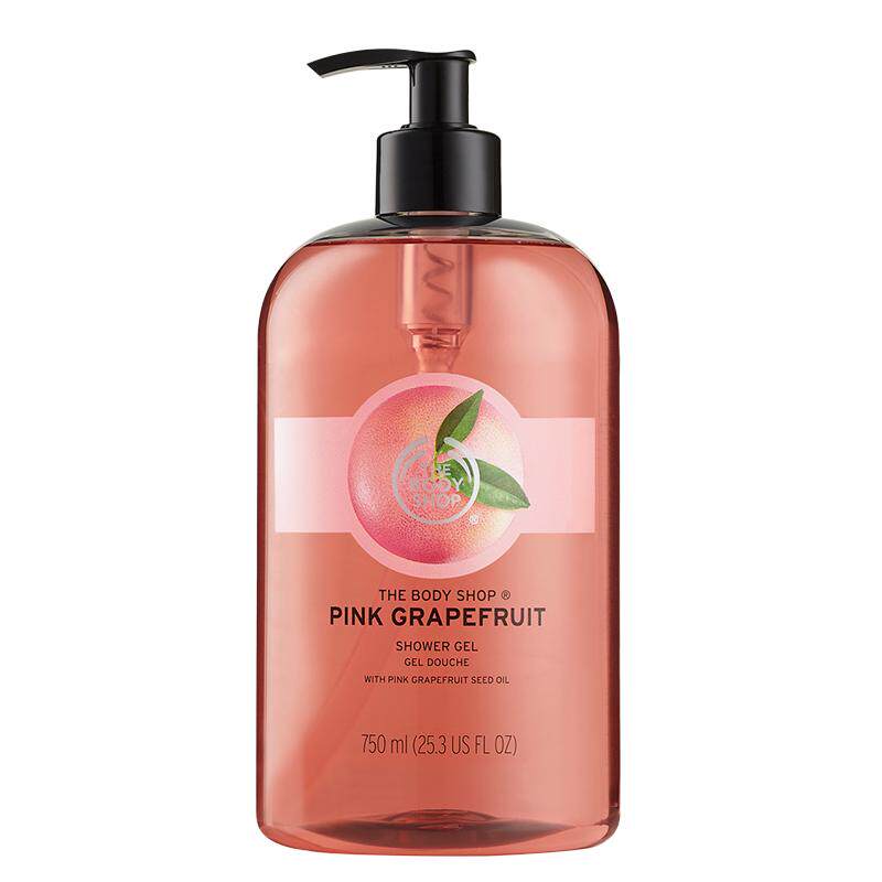 TheBodyShop美体小铺西柚玫瑰草莓沐浴露750mL清爽洁净花果清香