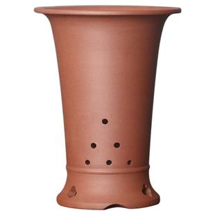 神力宜兴紫砂花盆吊兰建兰四季兰陶瓷透气兰花盆出汗泥绿植兰花盆