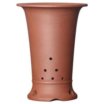 出汗泥紫砂花盆古典买送沥水球孔