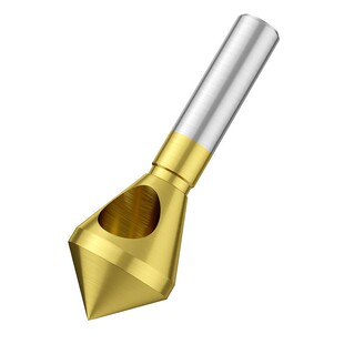 直柄倒角刀90℃不锈钢单刃46度倒角神器钻头铝合金斜孔内孔去毛刺