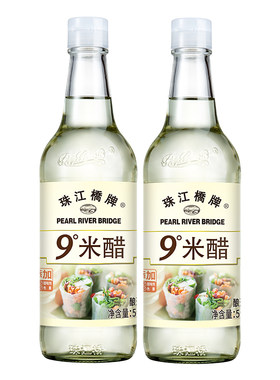 珠江桥牌9度米醋大蒜500ml*2