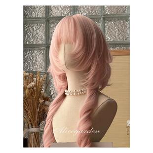 AG假发女长发网红Lolita『草莓奶芙』漫感少女风气质长卷发jk头套