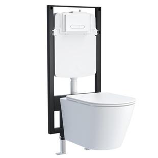 威博朗电动粉碎马桶地下室专用污水提升泵上排式壁挂马桶提升一体