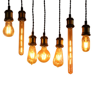 爱迪生LED灯泡节能复古钨丝茶色2W 4W6W 8W暖光光源E27装饰灯泡