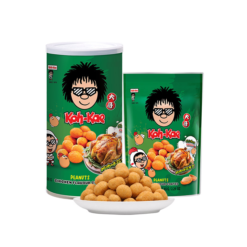 大哥Koh-Kae花生豆泰式风味泰国进口鸡肉风味非油炸坚果零食