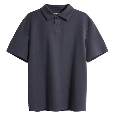 【舒弹有型】ZIOZIA通勤男装26微阔落肩短袖针织POLO衫TTPF2602