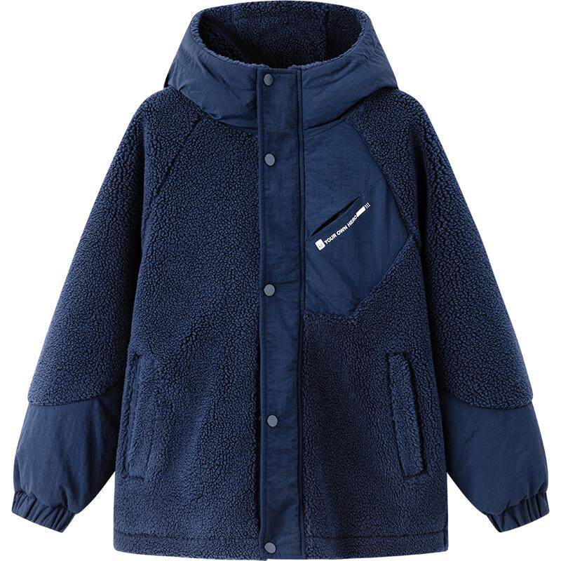 巴拉巴拉男童加绒冬装棉服外套厚