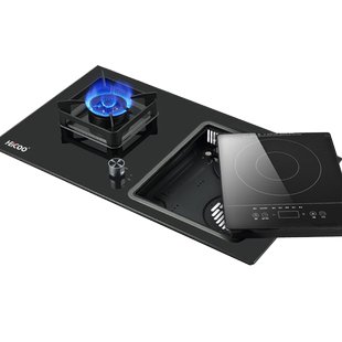 气电两用灶燃气灶嵌入式一气一电磁炉液化天然气灶一体家用气电灶