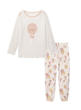 朗姿童装/ETTOI爱多娃儿童莫代尔内衣套装舒适宝宝家居服童趣